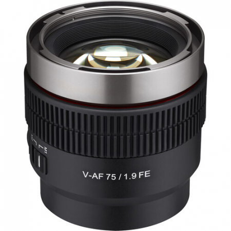 Obiective Cinematice - Samyang V-AF 75mm T1.9  - Obiectiv Cinema Samyang Montura Sony FE