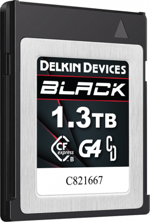 Carduri memorie - Delkin CFexpress BLACK R1800/W1560 (G4) 1,3TB - Card CF EXPRESS 1.3TB