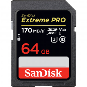 SanDisk  Extreme Pro SDXC 64GB, 170MB/s, V30, UHS-I (SDSDXXY-064G-GN4IN) [0]