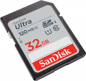 Carduri memorie - SanDisk Ultra SDHC 32GB 120MB/s UHS-I U1Class 10 (SDSDUN4-032G-GN6IN)
