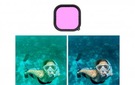 Telesin GP-FLT-904 Set de filtre impermeabile pentru carcasa subacvatica Telesin-  GoPro Hero 9 / 10 [9]