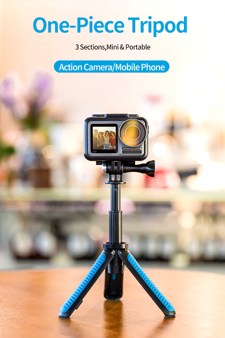 Mini trepied portabil Selfie Stick telescopic pentru GoPro Hero 9, DJI Osmo Action - OA-SJJ-001 [0]