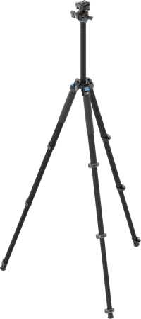 Sirui Carbon Fiber Tripod Kit L-224F + KS-10 – kit trepied foto compact fibră carbon cu cap ball head KS-10 low-gravity Arca-Swiss [8]