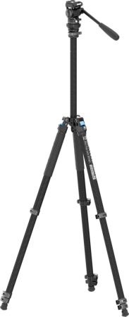 Sirui Carbon Fiber Tripod Kit L-224F + KV-5 – kit trepied foto compact fibră carbon cu cap pan/tilt KV-5 nivelare bol Arca-Swiss, [2]