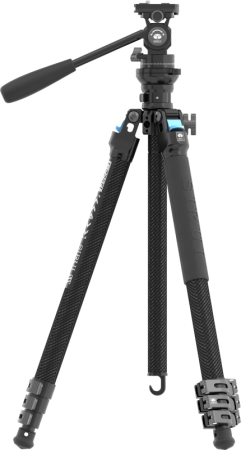 Sirui Carbon Fiber Tripod Kit L-224F + KV-5 – kit trepied foto compact fibră carbon cu cap pan/tilt KV-5 nivelare bol Arca-Swiss, [27]
