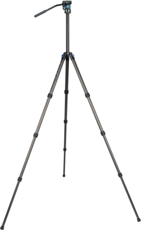 Sirui Videokit ST-124+VA-5 Trepied din carbon WPS cu cap video  Sirui Trepied din fibră de carbon cu 4 secțiuni Sirui ST124 și kit cap fluid VA-5 X - Trepied din carbon WPS cu cap video [12]