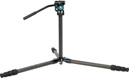 Sirui Videokit ST-124+VA-5 Trepied din carbon WPS cu cap video  Sirui Trepied din fibră de carbon cu 4 secțiuni Sirui ST124 și kit cap fluid VA-5 X - Trepied din carbon WPS cu cap video [13]