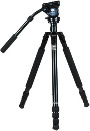 Sirui Videokit Trepied din aluminiu Sirui R-2004 cu cap video VH-10 - Trepied de Aluminiu [18]
