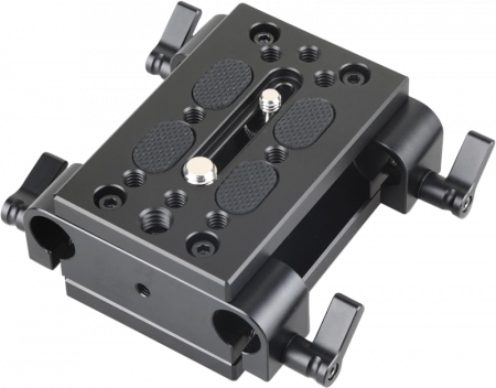 SmallRig 1798 Baseplate w/ Dual 15mm Rod Clamp - Placa de prindere cu cleme pentru slider [5]