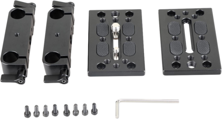 SmallRig 1798 Baseplate w/ Dual 15mm Rod Clamp - Placa de prindere cu cleme pentru slider [7]