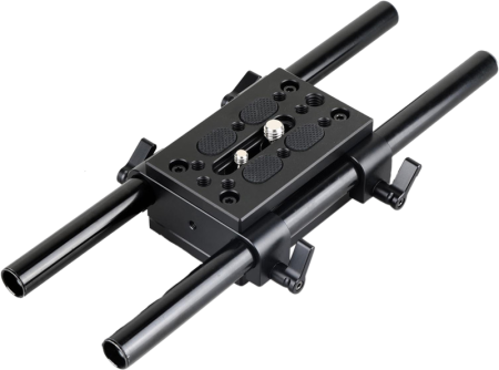 SmallRig 1798 Baseplate w/ Dual 15mm Rod Clamp - Placa de prindere cu cleme pentru slider [8]