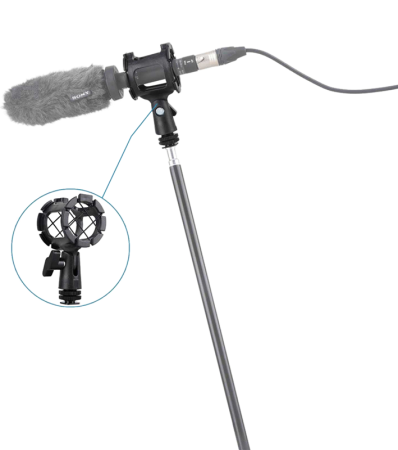 SmallRig 1859 Univ Mic Shock Mount Adpt - Holder microfon cu amortizor antisocuri si prindere pe patina [13]
