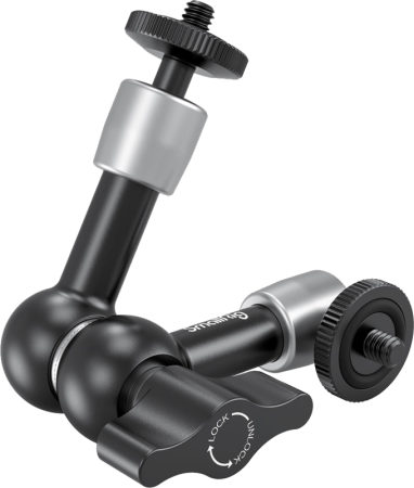 SmallRig 2065 Articulating Arm 5.5 inch - Braț articulat 14cm pentru monitor, lumini și accesorii cameră, două capete ball head cu șurub 1/4"-20, sarcină maximă 1.5k [50]