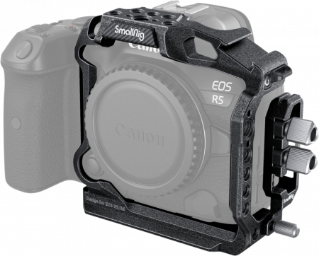 Carcase de tip Cage, pentru integrare in sisteme video complexe - smallrig-3656-black-mamba-half-cage-cable-clamp-for-canon-r5-r5-c-r6.jpg