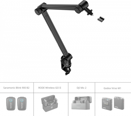 Smallrig 4303 Microphone Boom Arm Desk Mount - Brat de tip boom pentru microfon de studio [6]