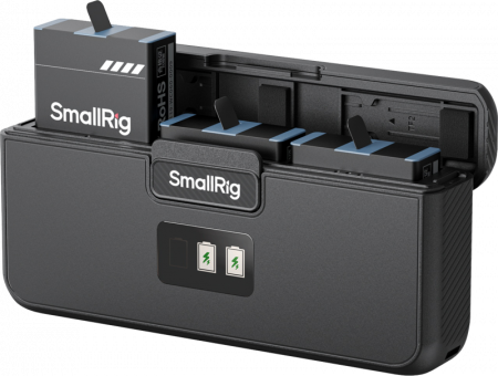 Accesorii camere video de actiune - SmallRig 4565 GoPro Camera Battery Kit (3pcs + Charger case) - Set 3 baterii GoPro 9 / 10 / 11 / 12 si Carcasa de Incarcare