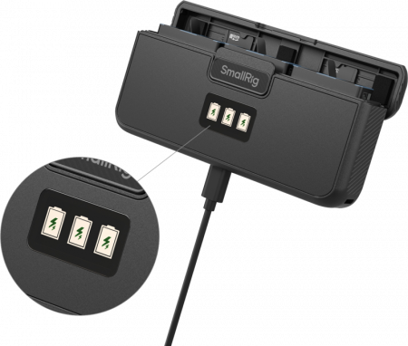 SmallRig 4565 GoPro Camera Battery Kit (3pcs + Charger case) - Set 3 baterii GoPro 9 / 10 / 11 / 12 si Carcasa de Incarcare [3]