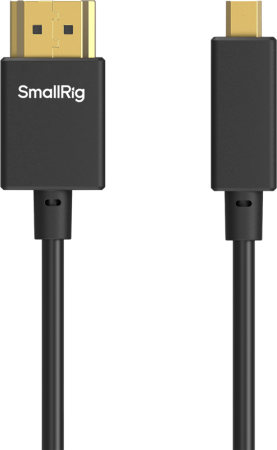 SmallRig 4795 Ultra-Slim 4K HDMI Data Cable D to A 100cm – cablu HDMI 2.0 ultra-subțire Micro HDMI (tip D) la Full HDMI (tip A), diametru 3.6mm [23]
