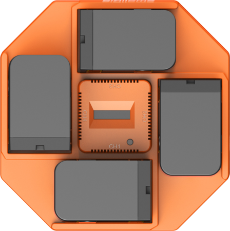 SmallRig  4834 NP-F970 4-Channel Camera Battery Charger & 4-Battery Kit - Incarcator cu patru canale pt seria de acumulatori  NP-F970 , NP-F550 plus 4 baterii incluse   NP-F970 , NP-F550, np-f550, f550, f750, f970 [23]