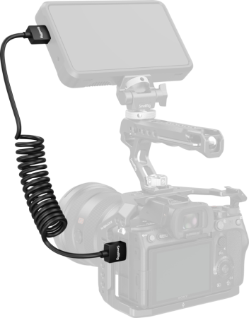 SmallRig 4963 Coiled HDMI Data Cable A to A - Cablu HDMI bobinat de la A la A [23]