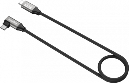 Cabluri - SmallRig 5076 USB-C Data Cable (Straight to Angled, 60cm (40Gbps + 240W + 8K) - Cablu USB-C drept la inclinat 60cm