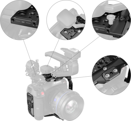 SmallRig 5136 Cage Kit for Canon EOS C80 - SmallRig 5136 Kit cage pentru Canon EOS C80 [19]