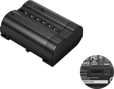 SmallRig 5299 acumulator USB-C Nikon EN-EL15c 2600mAh cu 5 indicatoare LED [7]