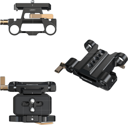 SmallRig 5365 Arca-Type Mount Plate Kit with 15mm Dual Rod Clamp [27]