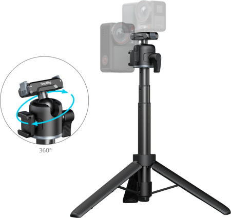 SmallRig 5435 - Trepied tip Grip pentru camere de acțiune - Trepied si Selfie Stick 2-in-1 [4]