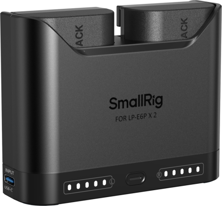 Incarcatoare acumulatori Foto-Video - Kit Turbo SmallRig 5485: Încărcător 22.5W + 2 Baterii Canon LP-E6P