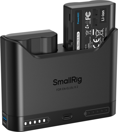 Kit Turbo SmallRig 5486: Încărcător Rapid + 2 Baterii Nikon EN-EL15c [16]