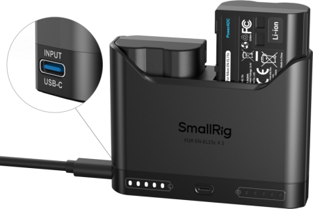 Kit Turbo SmallRig 5486: Încărcător Rapid + 2 Baterii Nikon EN-EL15c [31]