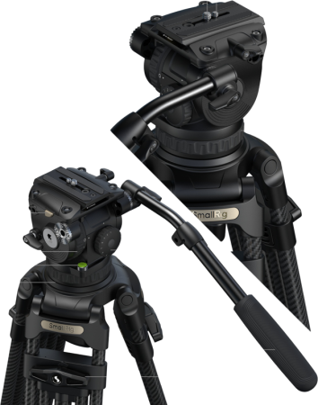 SmallRig 5578 FSD18 FreeSpeed Heavy-Duty Carbon Fiber Tripod – trepied video profesional fibră carbon cu cap fluid integrat, sistem FreeSpeed [8]