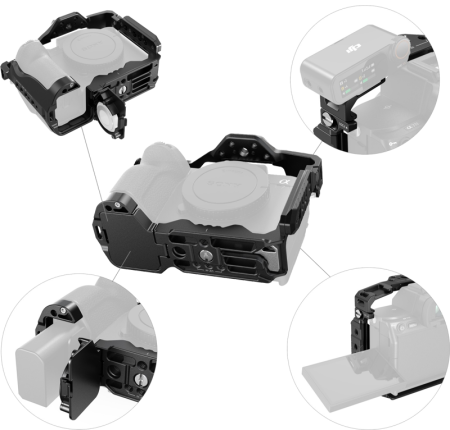 SmallRig 5583 Cage cu Slot AirTag pentru Sony A7R V / A7 IV [4]