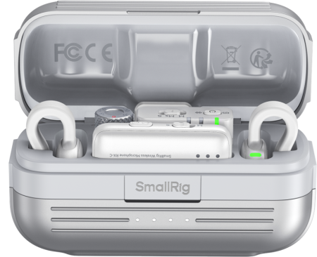 SmallRig 5716 S70 Wireless Microphone with Multi-Device Compatibility White – sistem microfon wireless 2 persoane 2.4GHz [2]