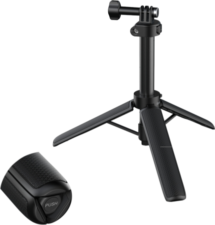 SmallRig 5435 Grip-Tripod for Action Cameras – grip trepied 2-în-1 selfie stick extindere 4 secțiuni 20–55cm, quick release mount dedicat DJI Osmo Action 5 Pro / 4 / 3, cap bilă 360° [2]