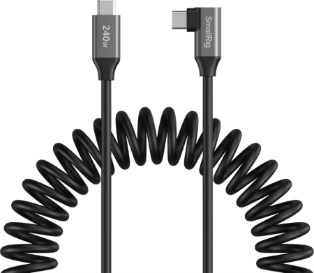 SmallRig 5730 USB-C Data Cable Coiled (Straight to Angled) [12]
