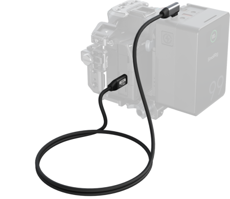 SmallRig 5732 – Cablu USB-C Drept la Unghi (100cm), 40Gbps, 240W, 8K [2]