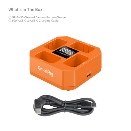SmallRig 5749 Four-Channel Camera Battery Charger for NP-FW50 [3]