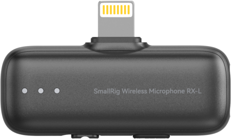 Microfoane / Reportofoane - SmallRig 5783 S70RX-L Wireless Microphone Receiver Black – Receiver Lightning iPhone/iPad separat, chip ATS3031, 24-bit/48kHz, 70dB SNR, 120dB SPL, 3 nivele reducere zgomot, 3 setări gain, 2 moduri mi