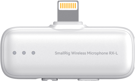 SmallRig 5784 S70RX-L Wireless Microphone Receiver (White) – receptor Lightning pentru iPhone/iPad, audio 24-bit/48kHz [9]