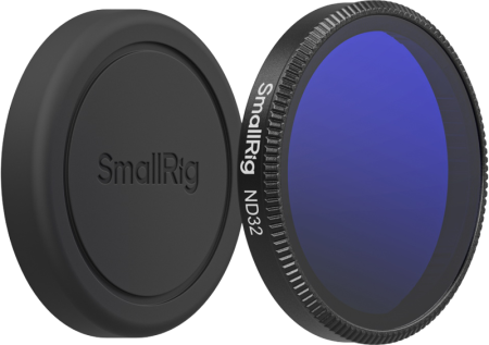 Filtre foto - SmallRig 6085 ND32 Filter DJI Osmo Action 6 – Filtru densitate neutră 5 stopuri snap-on, sticlă Rainbow high-alumina, aluminiu + silicon, diametru 43.8mm
