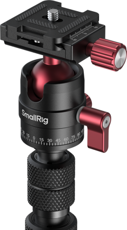 SmallRig 6397 Monopod with Triple Ground Spikes and Panoramic Ball Head with Arca-Swiss Plate [1]