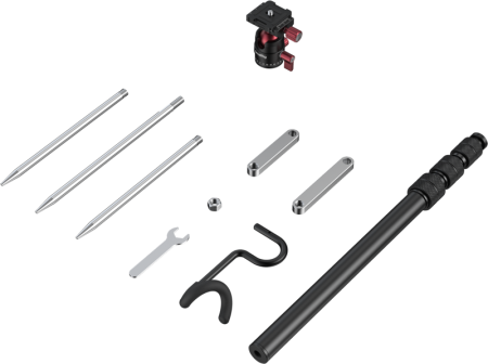 SmallRig 6397 Monopod with Triple Ground Spikes and Panoramic Ball Head with Arca-Swiss Plate [2]