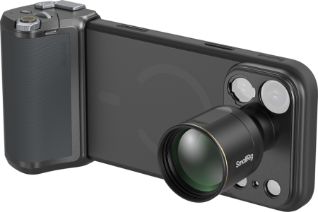 Video / Camere si accesorii - SmallRig 6737 3.5x Telephoto Lens and Handle Kit for iPhone 18 Pro / 17 Pro