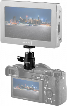 SmallRig 761 Cold shoe mount - Ballhead 1/4" screw - Cap video pivotant cu bila si patina de blitz [4]