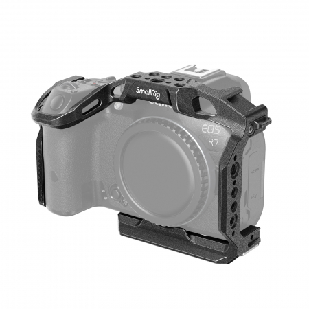 Carcase de tip Cage, pentru integrare in sisteme video complexe - SmallRig „Black Mamba” Cage for Canon EOS R7 4003B SmallRig R7, SmallRig Canon