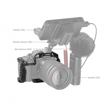 SmallRig „Black Mamba” Cage for Canon EOS R7 4003B SmallRig R7, SmallRig Canon [7]