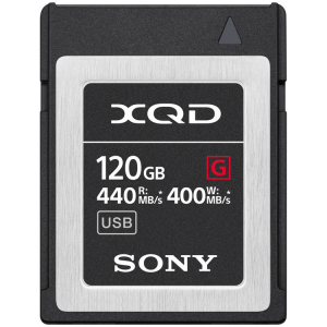 Carduri memorie - Sony XQD seria G 120GB, citire 440MB/s, scriere 400MB/s