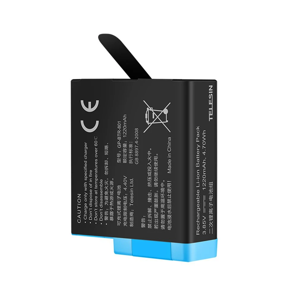 Set Incărcator de tip All-in cu 3 canale + două baterii pentru Hero8 complet decodate pentru Go Pro Hero8 / 7/6/5 - GP-BnG-802 [7]